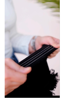 Silikonlu Fırfırlı Kaymaz Bone - Siyah